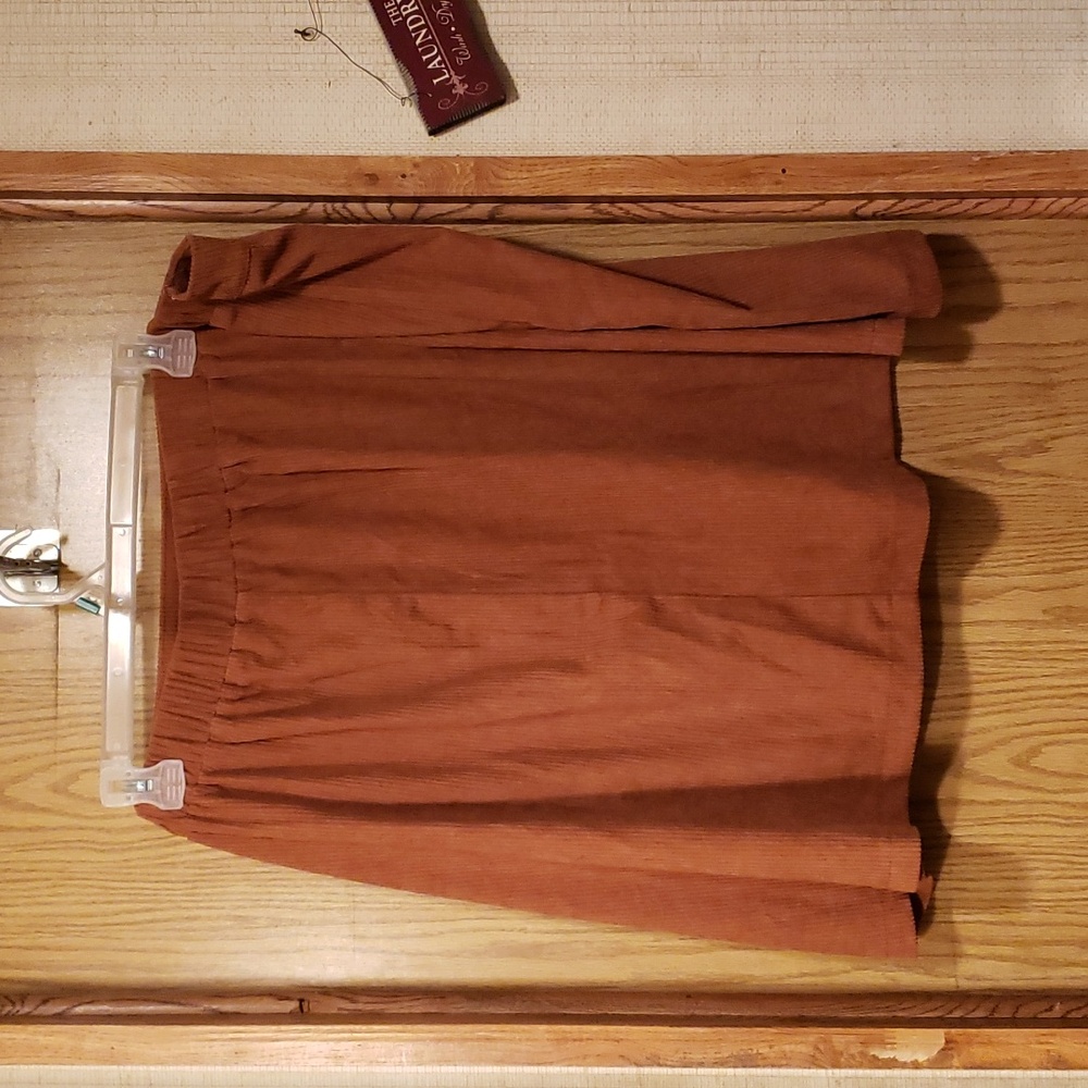 Shein Mini Skirt Size US 30/7X camel/brown - Picture 4 of 6